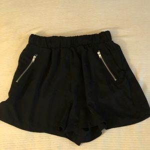 Black high waisted shorts